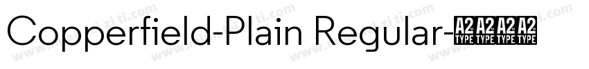 Copperfield-Plain Regular字体转换